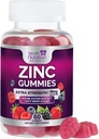 Suplemen 50 mg gummies - Max Strength Skin Health & Imune Dukung Gummy, Vegan, Non-GMO & Gluten Free - Best Zinc Supppplemen Antioksidant & Bone Health Chewable Berry Flavor - 60 Gummies