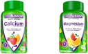 Vitafuus Calcium Gummy Vitamin untuk Dukungan Tulang dan Gigi, Fruit and Cream Flavored, Nomor 1 Amerika Gummy Vitamin Brand, 50 Hari Suplai, 100 Count & Magnesium Gummy Suplemen, 60ct