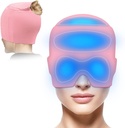 Migraine Relief Cap with Gel Top Coverage, Headache Relitage Hat for Migraine Senus Stress Stress Stress Relief, Migraine Ice Head Close Ice Geel Packs Hot Cold Therapy Headlache Cap