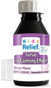 Kids Relief Syrup with Calming Effect, for Children 012 Yrs, Grape Flavor, Gluten and Dye Free, No Added Sugar, 3.4 oz