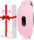 Haeating Pads, Titik Glyduny Cramp Massager Portable Cordless Heating Pad dengan 6 Heat Levels dan 6 Massage Modes untuk Relief Menstrual Hasting Pad (Pink)