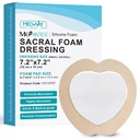 MedVance TM Silicone - Kotak Adhesive Adhesive Foam Dressing Sacral Ukuran 7 "x 7" Kotak 5 Dressing