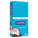 LUNA BAR - Gluten Free Snack Bars - Chocolate Dipped Coconut Flavor -8g protein - Non-GMO - Plant - Based Whicking-On the Go Snacks (1.69 Ounce Snack Bars, 15 Count)