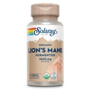 Kapsul Tambahan Organik SOLARAY Lions Mane - Menyediakan 1000 mg Mushroom Mane Singa, Fermentasi untuk Absorpsi Enhanced - Vegan, garansi 60 Hari, Lab Diverifikasi, 30 VexCaps