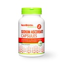 NutriBiotic - Sodium Accorbate Buffered Vitamin C Kapsules, 100 Ct 124; Vegan, Non-Acidic & Easier on Ditraffic than Ascorbic Acid 124; Essious Ammune Support & Antioxidant Supplemen 124; Gluten & GMO Bebas