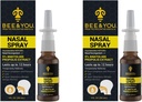Bee dan You Napolis Nasal Spray 1 Fl oz 124; Kontraffic Relief Free Medical Grade Propolis Nose Drops, Sinus Relief, Allergy, Nasal Moisturizing Spray Nasal Spray, 1 fl oz (Paket 2)