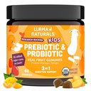 Ilama Probiotik Anak-Anak dengan Prebiotik Fiber, Vegan, Preganik Organik dan Gumi Progories untuk Dukungan Kesehatan Gut, Permen Real Fruit Vitamin, Tidak Ditambahkan Gula Cane, Peach Mangga, 60 Ct