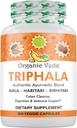 Veda Vephala Powder 300 Kapsul, 1000mg - Komplotan Organik untuk Colon Cleanse, Imune, Gut & Divalry Kesehatan - Seluruh Antioksidan Hijau Amla, Haritaki & Bibhitaki - Bibhitaki Pills