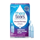 TheraTears Dry Eye Therapy Lubricating Eye Drops for Dry Eyes, Preservative Free eye drops, 30 Single- Gunakan Vials