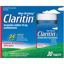 Claritin 24 HR Non Drowsy Allergy Medicine, Loratadine antihistamin tablet, 30 Ct
