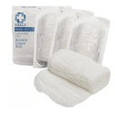 Vakly Sterile Krinkle Kerlix Type Gauze Bandage Rolls [5 Pack] Sangat Absorbent Fluff 100% Cotton Bandages Roll 4.5 "x4.1yds 6- Ply - Individually Wrapped Mesh Gauzes + Medical Tape - Packaging May Vary