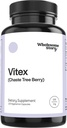 Whyesome Story Organic Vitex Chasteberry Supplement for Women 124; Hormone Saldo, Fertility & Period Regulation 124; Vitex Berry Agnus Extract 124; 120 Capsules 124; Chaste Tree Berry