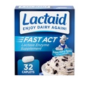 Lactaid Fast Act Laktosa Intoleransi Caplets with Lactase Enzyme to Prevent Gas, Bloating & Diare Because to Laktosa Sensitivity, Ideal for Travel & On- TheGo, 32 Packs of 1 - Count