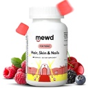 Teen and Kids Hair, Skin + Nails Daily Multivitamin Strengthener Formula - Chewable Vitamin Suplemen dengan Biotin, Zinc, Vitamin A, B, & D3 untuk Girls & Boys, 60, Dibuat di USA