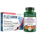 Produk Kesucian Bundle - Perempuan Multi + Flexuron Gabungan Formula Perempuan (Mendukung Kesehatan Lintasan Uriner, Ammune, Bone + More) - Flexuron (Krill Oil, Hialuronic Acid + More)