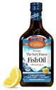Carlson - The Very Finest Fish Oil, Special Edition, 1600 mg Omega- 3s, Liquid Suplemen, Norwegia Fish Oil, Wild- Caught, Sumpable Sourded Liquid, Lemon, 500 mL (16.9 Fl Oz)