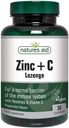 Nature Aid Vegan Zinc Lozenges Peppermint 30 tablet