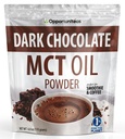 Opportuniteas MCT Oil Powder, Keto Creamer for Coffee, Minuman & Smoothies & Smoothies, Low Carb Keto Friendly, Boost Energy & Mental Focus, Supplemen Diet, Gluten Free & Non-GMO, Dark Chocolate 6 oz