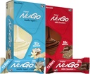 Variety Asli NuGo, Vanilla Yogurt 15 bar & Coklat 15 bar, 11g Protein, Gluten Bebas, 30 Count