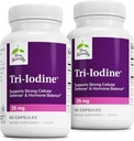 Terry Tentu Tri- Iodin - Tambahan Diet untuk Dukungan Kesehatan Breast & Prostate - Bantuan Fungsi Thyroid Sehat - 25 mg, 60 Kasules, 2 Pack