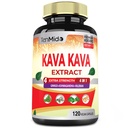 Kava Kava Tambahan Capsules, 4 Bulan Supply dengan Ginkgo, Ashwagandha, Valerian- Dukungan Relaxation - 120 Vegan Capsules