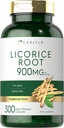 Carlyle Licorice Root Capsules 900mg 124; 300 Count 124; Root Extract Suplement Non-GMO, Gluten Free