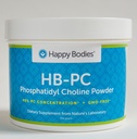 HB- PC Phoshatidyl Choline- 40%, 300 g, GMO- FUE Powder (HBPC) Happy Bodies