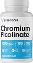Bucked Up Chromium Picolinate 1000mcg Per Serving, Bucked Up Essentials (180 Pelayan, 180 Tablet)