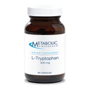 Pemeliharaan Metabolik L- Tryptophan - 500mg Amino Acid The Free Form 'for Superior Absorpsi + Vitamin B6 - Mood + Appetite Suplemen, Vegan + No Fillers (60 Capsules)