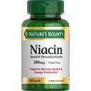 Nature 's Bounty Niacin 500mg Flush Free, Cellular Energy Support, Support Nervous System Health, 120 Kapsul