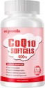 CoQ10-400mgSoftgels dengan PQQ, BioPerine & Omega-3, Koenzim Q10 (Ubiquinone) Suplemen untuk High- Absorpsi, Powerful-Antioksidant, Dukungan Heart & Energi- Produksi, 120 Hamba