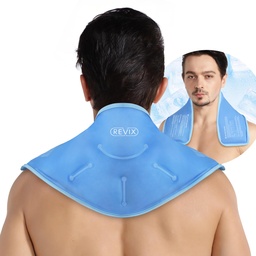 Lipatan Paket Es Revix Neck - Dapat digunakan kembali Jepit Gulung Hot Cold untuk Neck dan Shoulder, Desain Fleksibel Besar dengan Pinjaman Lemak Lembut, Gul Servical Lip Ideal untuk Pemulihan Pembangunan-Pembangunan, Fatigue & Relaxation