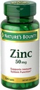 Nature 's Bounty Zinc, Dukungan Imune, 50 mg, Caplets, 100 Ct (Paket 2)