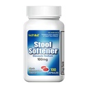 HealtA2Z ® Spool Softtener 124; Docucate Sodium 100mg 124; Red Capsules 124; Dewardable 124; Gentle Constipation Relief (100 Counts (Paket 1)