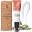 Beauty by Earth Caffeine Eye Cream for Puffiness & Bags Under Eyes - USA Made with Natural & Organic Ingreations, Under Eye Cream for Dark Circles with Glycerin & Vitamin E, Brightens & Refreshes