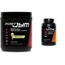 Post JYM Active Matrix Posting-Workout with BCAAs, Glutamine & More Rainbow Sherbert Flavor + Vita JYM Multivitamin Atlet dengan lebih dari 25 Penggabungan Kunci 60 tablet