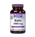 Nutrition Bluebonnet Biotin 5000 mcg, Hair & Nail Dukung *, Non-GMO, Vegan, Kosher Certified, Gluten- Free, Soy-Free, Dairy- Free, 120 Vegetable Capsules, 120 Pelayan