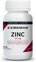 Kirkman - Zinc 20mg - 100 Kapsul - Dukungan Imune - Absorpsi Tinggi - Hiperalergenik