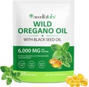 Minyak Oregano Softgeels per Serving - Minyak Oregano dengan Minyak Benih Hitam - Steve Carvacrol & Thymoquinone: 124; Dukungan Ammune, Kesehatan Digetical & Antioksidant; Non-GMO, Gluten- Free, Dairy- Free