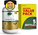 NeuroVife Gold Max Brain Supplemen: 124; 8 Natural Extracts dengan DHA, Vitamin A, C, B Complex 124; 60 Veggie Capsules 124; Dibuat di USA (5)