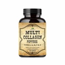 HERBALIOUS Multi Collagen Peptides Capsules - None-GMO & Gluten Free Type I, II, V, X Hydrolyzed Collagen Suplemen with Vitamin C - Supports Health Hair, Skin, Nails, & Joints - 120 Capsules