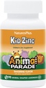 NaturesPlus Animal Parade KidZinc, Tangerine Flavor - 90 Animal- Shaped Lozenges, Paket 3 - Organis Disertifikasi Zinc - Vegan, Gluten Free - 270 Total Servings