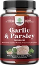 Terkonsentrasi Odorless Bawang putih Softgels - Parsley Ekstrak & Suplemen Bawang Berusia - Parsley Softgels untuk Dukungan Gut - 60 Ct