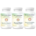 Dr. Clark Store Tummy datar & Debloating Kit - Dukungan Digetical Natural untuk Penendahan Relief, Perut datar & Peningkatan Kesehatan Gut