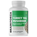 Brain Forza Organic Turkey Tail Mushroom Kapsul, Mushroom Beap Ammune Dukung, Liver and Digest Health Support, Organik Dukungan, Non-GMO, Vegan, Organik, 90 Capsules