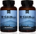Rhythm Alam B-CALMplex, 2 Pack, Unique B Vitamin Blend, B Complex Proper Nerve Fungsi dan Relaxation, 3 Bulan Supply, 90 Count Botles