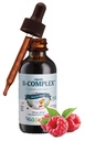 Maxi Health Kid Raspberry Liquid Vitamin B Complex - Vitamin B6 Acid B12 - Sublinual B Vitamin Compleks for Kids with B1 B2 B3 B6 Biotin Folic Acid - 2 fl.