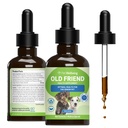 Pet Wellsing Old Friend for Senior Dogs - Supports Immune System Health, Jourity, Healthy Energy Levels, Alfalfa, Reishi - Veterinarian- Formulated Herbal Supplemen 2 oz (59 ml)