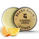 Striking Viking Balm for Men - Leave in Beard Conditioner - Styling Balm Made with Alamy Deherved Beard Butter, Argan & Joba Ounce (2 Ounce (Paket 1), Citrus)