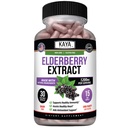 Dukungan Elderberry Immune - Elderberry Extract, Premium Antioksidan Kaya, 1200 mg Imune System Booster Sambucus Kapsul - 30 Count